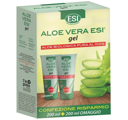 Aloe Vera Gel Puro ESI Bipack 200ml + 200ml