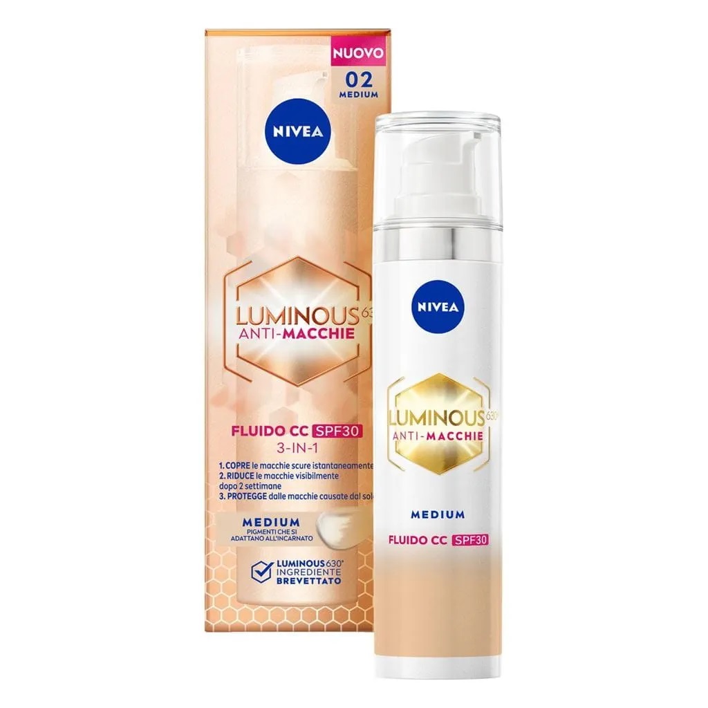 Image of Fluido CC Anti-Macchie Medium 02 Luminous630 NIVEA033