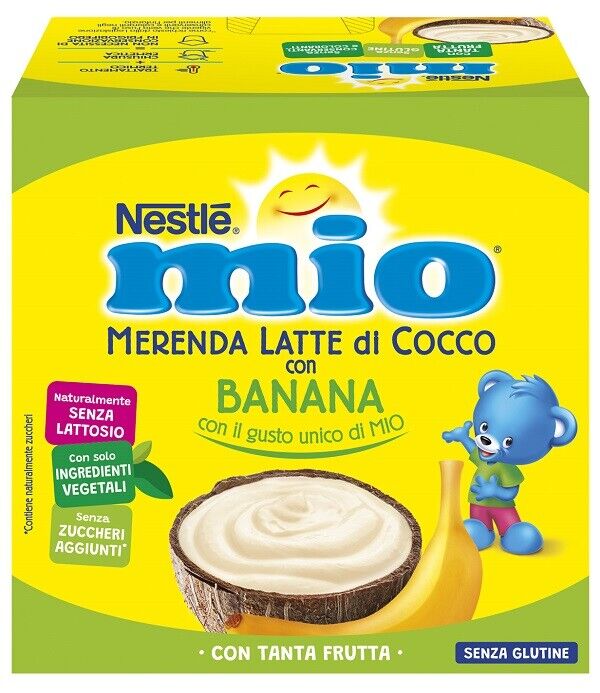 Image of Mio Merenda Al Latte Di cocco Con Banana Nestlè 4 Pezzi033