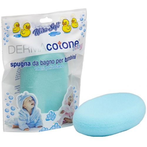 Image of Spugna Ultra Soft Blu DermaCotone Baby 1 Pezzo033