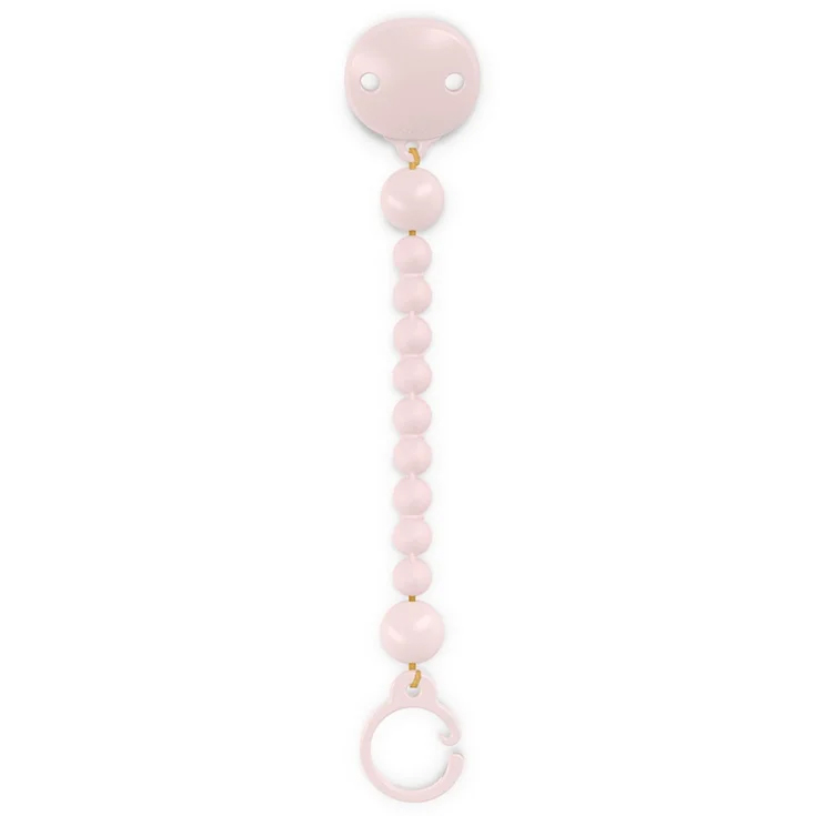 Suavinex, Spilla Con Clip In Silicone, Ciuccio Con Catenella In Silicone In Un Pezzo, +0 Mesi, Tocco Flessibile E Piacevole, Color Essence,Acqua Di Rosa