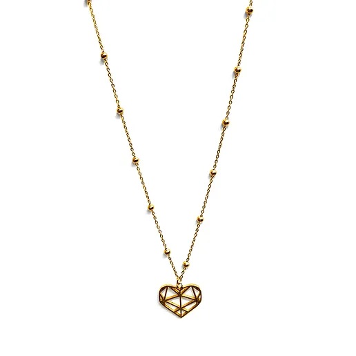 Image of Collana Lunga Cuore Oro Collezione Sisters MyLovly033