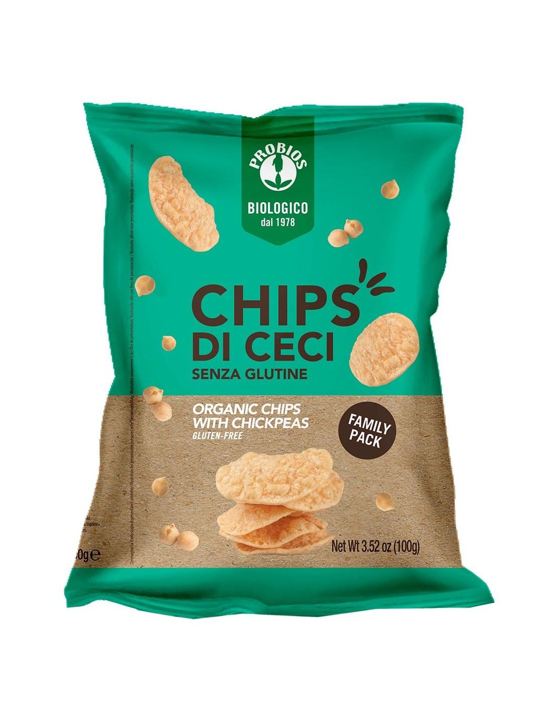 Image of Chips Di Ceci Probios 100g Pack Risparmio