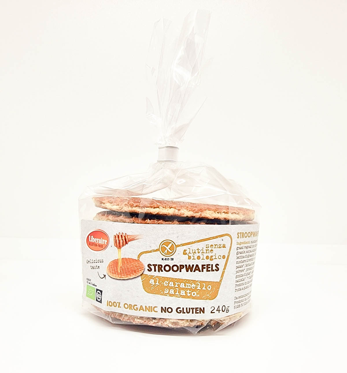 Image of Stroopwafels Al Caramello Salato Liberaire 240g033