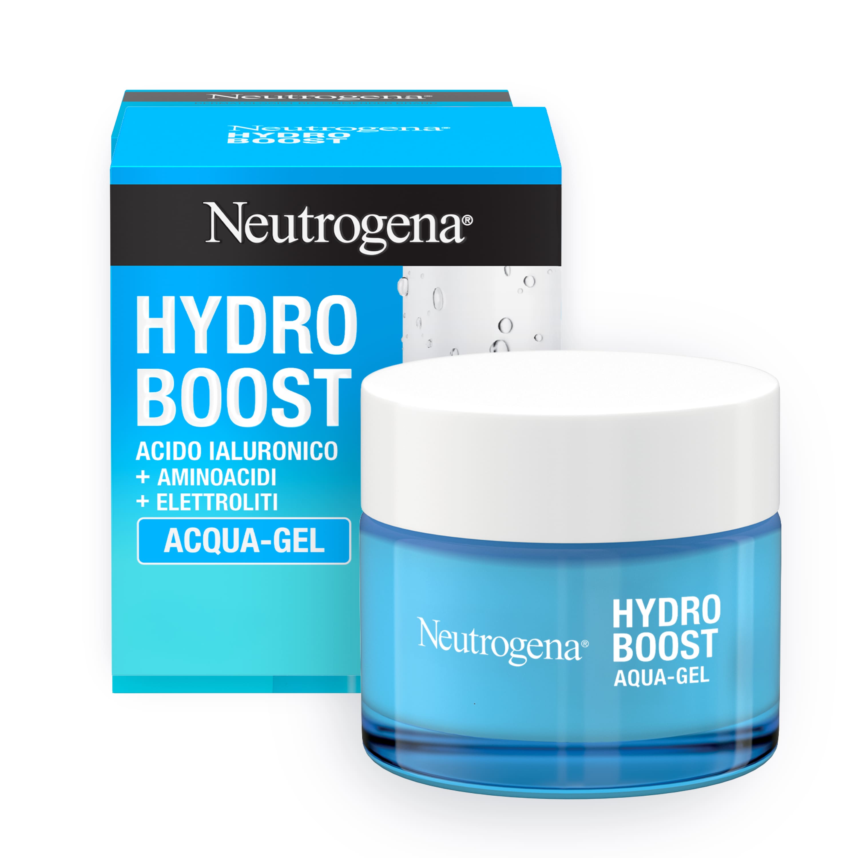 Neutrogena Hydro Boost - Acqua Gel Crema Idratante Viso Leggero A Base Di Acido Ialuronico, 50Ml