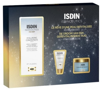 Isdinceutics pack rutina hidr navidad 2023 1 siero 30 ml + 1 contorno occhi 3 ml + 1 crema 8 ml