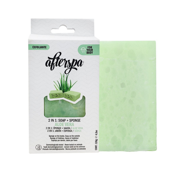 Image of Spugna Con Sapone Aloe Vera Afterspa 1 Pezzo033