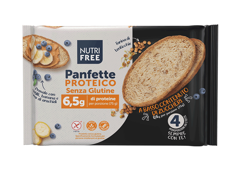 Image of Panfette Proteico NutriFree 4 Monoporzioni033