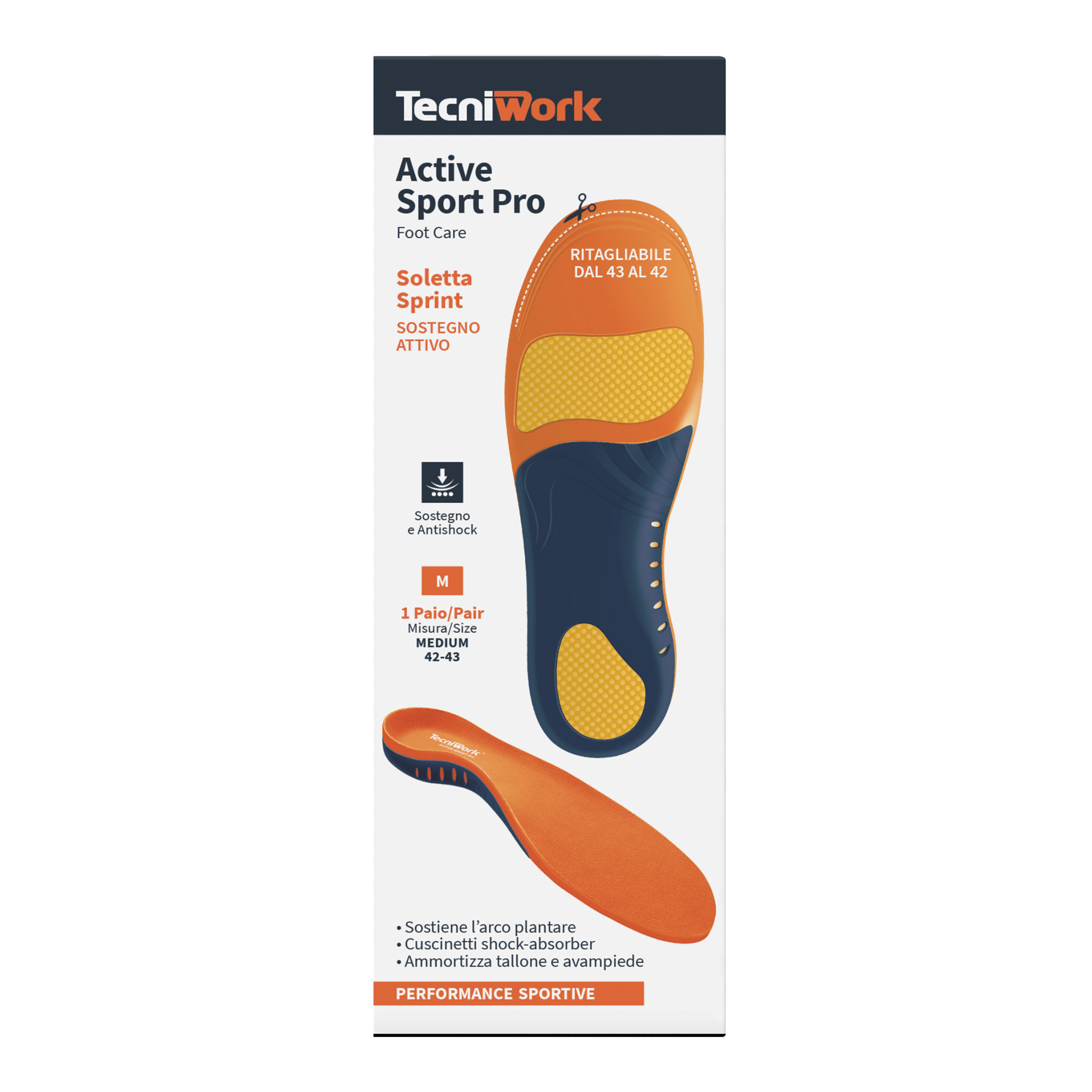 Image of Soletta Active Sport Pro M 42-43 Tecniwork 1 Paio033