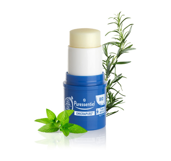 Puressentiel – Emicrapure – Stick Freddo Intenso – Allevia le tensioni e le sensazioni di testa pesante – Effetto Freddo Lenitivo - Azione immediata - 8 Oli essenziali e Mentolo Bio - 4g-image