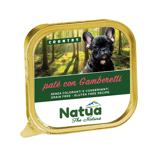 Image of NATUA DOG COUNTRY GAMBERETTI 100 GR033