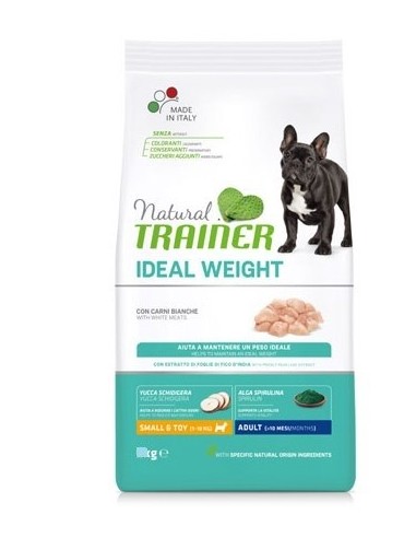 Image of Natural Ideal Weight Care Small & Toy Adult con Carni Bianche - 7KG