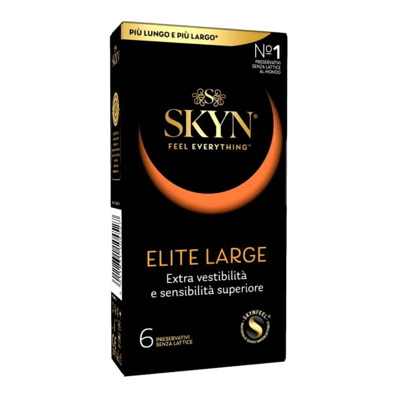 Skyn Elite Large Profilattico Extra Vestibilità, 6 Preservativi