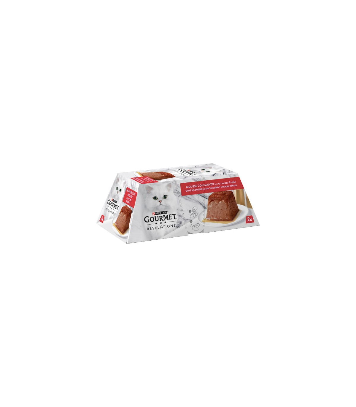 Image of Gourmet Revelations Mousse con Manzo e una Cascata di Salsa Multipack - 2 X 57 Gr033