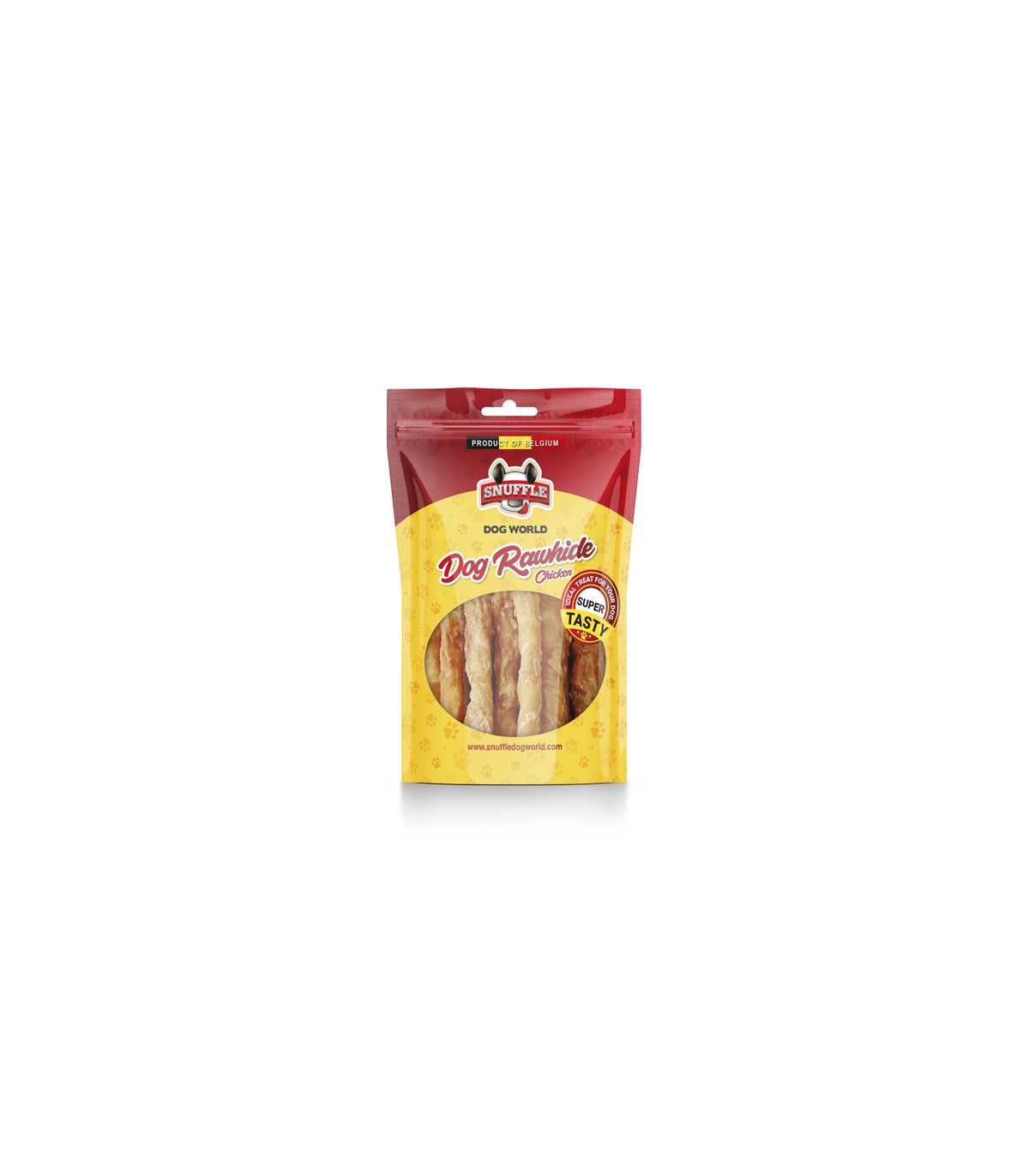 Image of DOG SNACK RAWHIDE POLLO 80G SNUFFLE