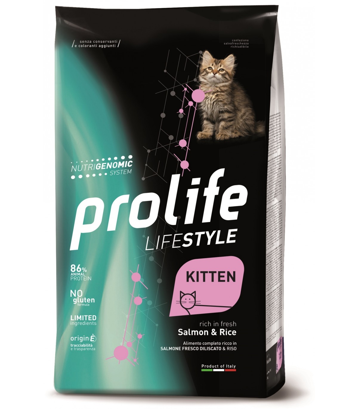 Image of Life Style Kitten Salmon & Rice - 1,50KG033