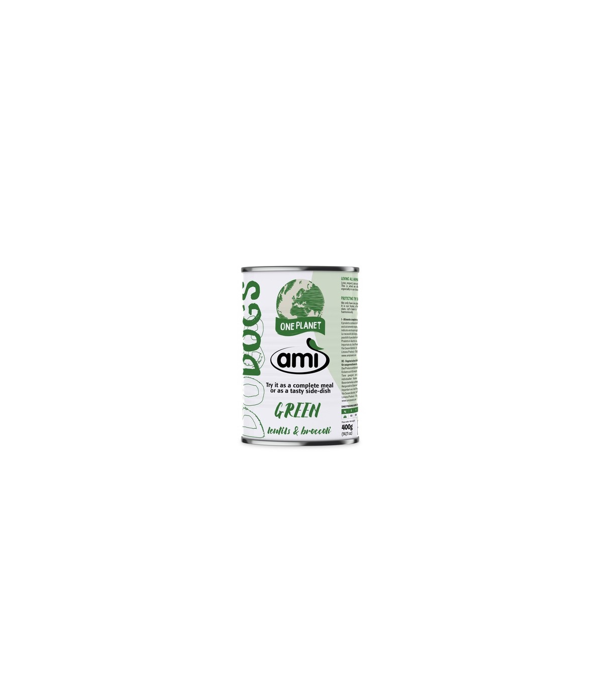 Image of AMI DOG WET LENTICCHIE - BROCCOLI 400 G033