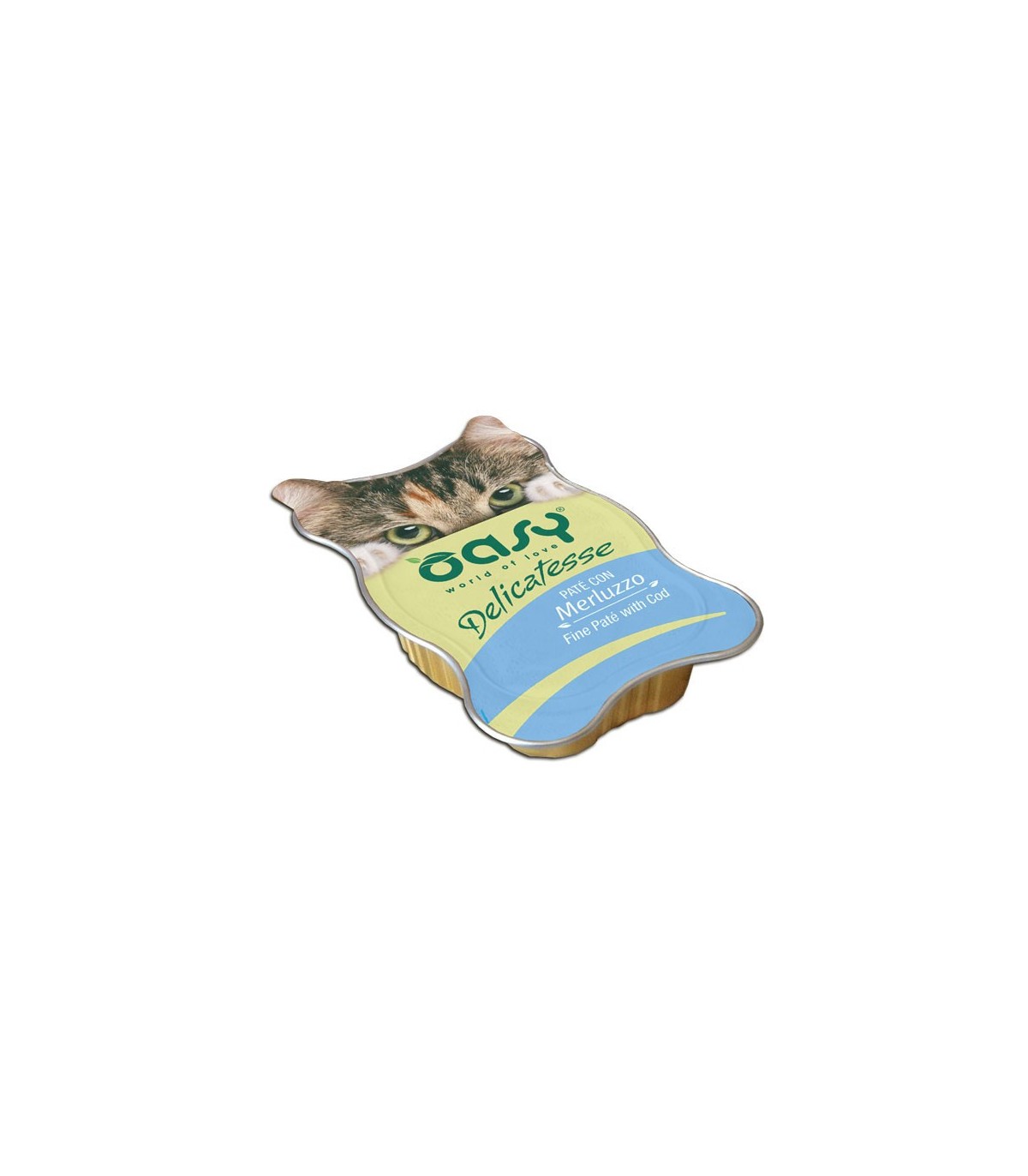 Image of OASY WET CAT DEL PATE&#39; C/MERLU