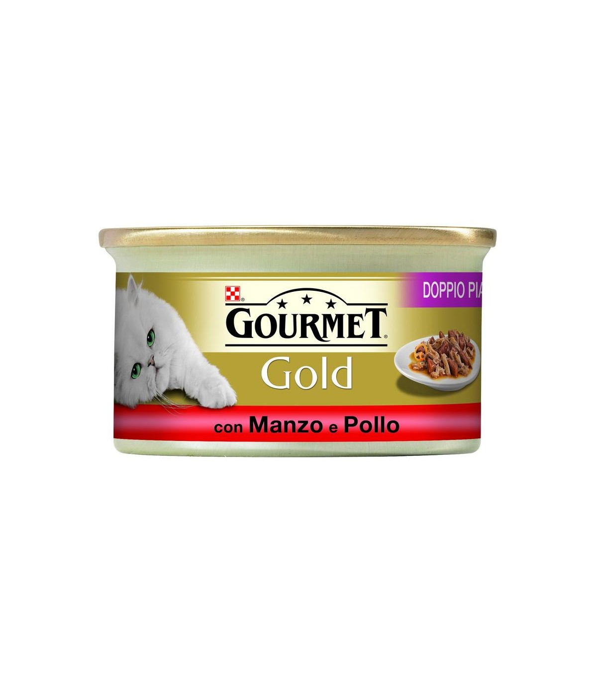 Image of Gourmet Gold Doppio Piacere con Manzo e Pollo - 85GR