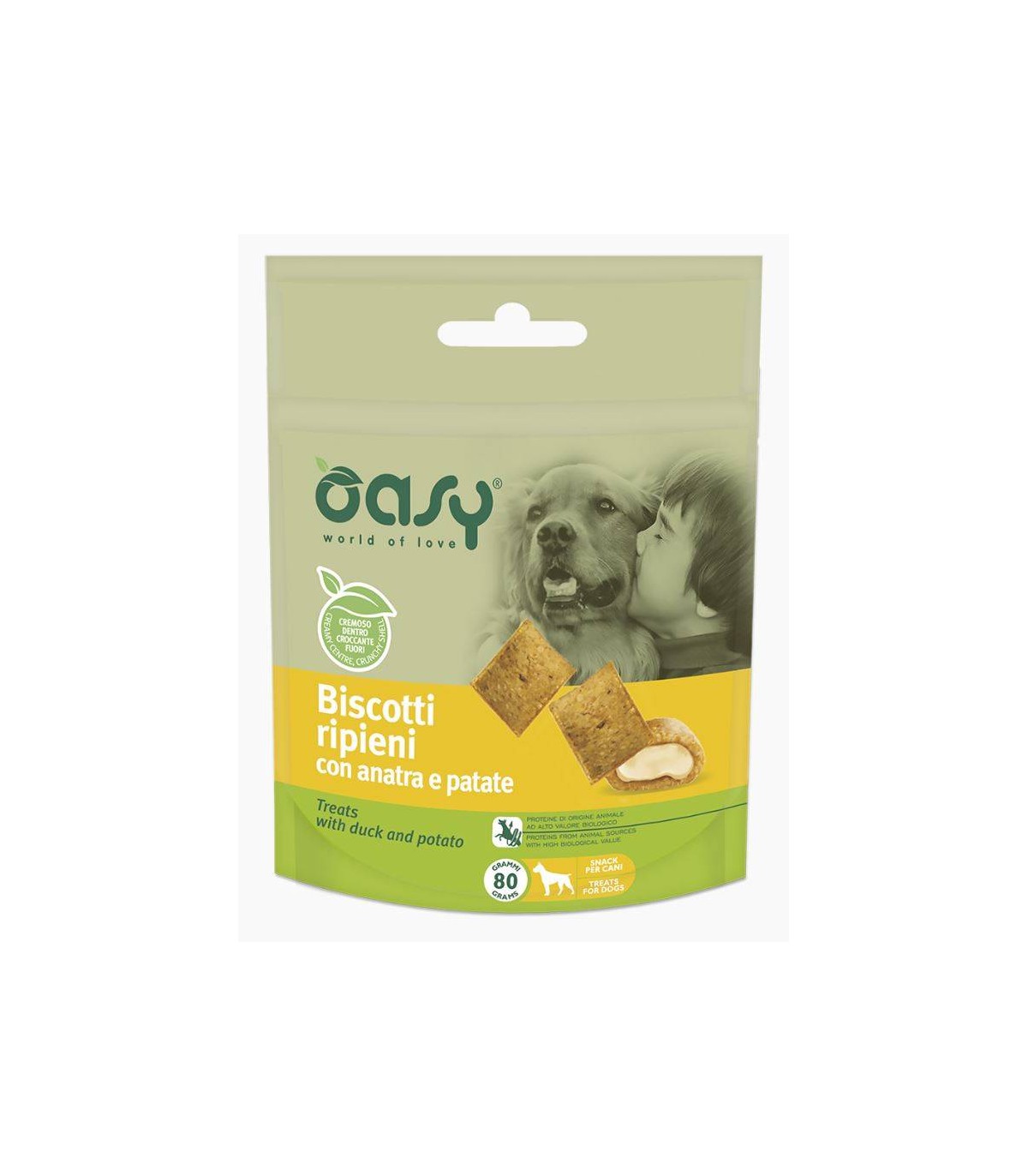 Image of Snack Biscotti Ripieni con Anatra e Patate - 80GR