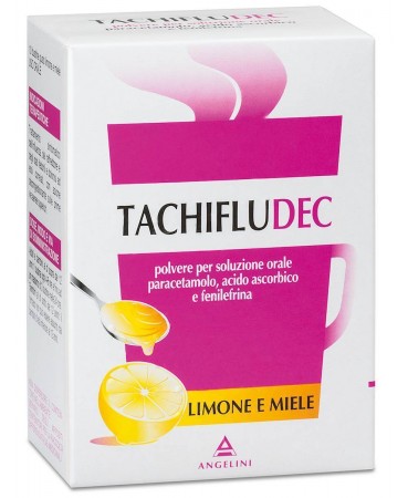 Image of Angelini TachifluDEC Polvere Per Soluzione Orale Gusto Limone E Miele 16 Bustine