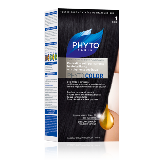 Image of Phyto Phytocolor Colorazione Permanente Colore 1 Nero Intenso 913832945