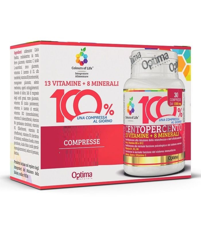 Image of 100% 13 Vitamine + 8 Minerali Colours of Life Optima 60+60 Capsule