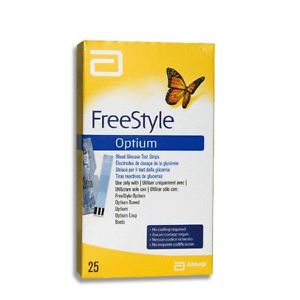 Image of Freestyle Optium Test 25 Strisce Glicemia 924961360