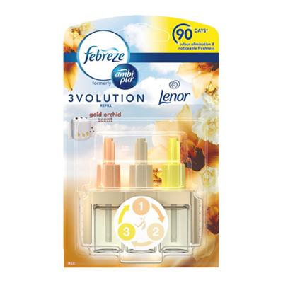 Image of 3EVOLUTION Lenor Gold Orchid Ambi Pur 3 Ricariche