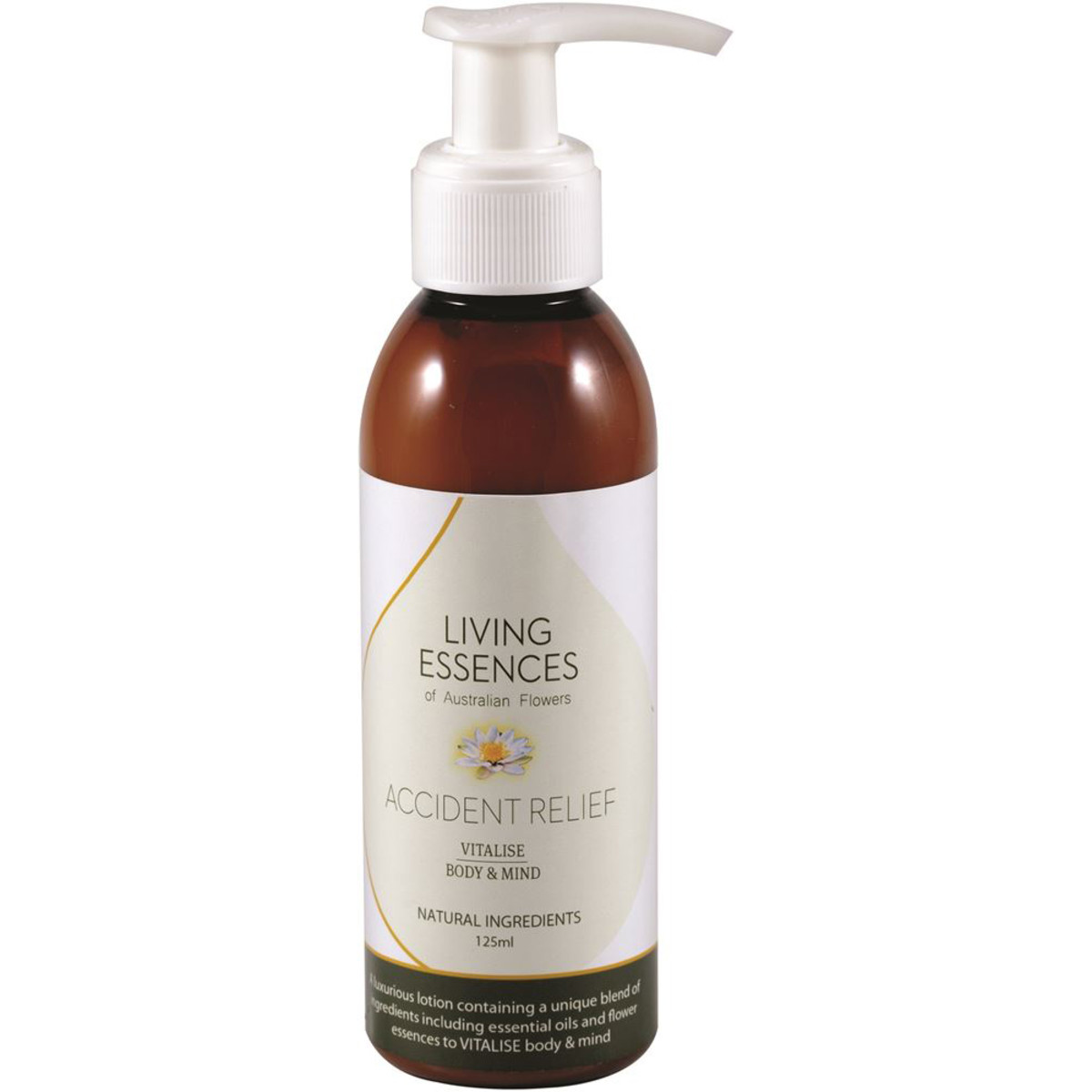 Living Essences Of Australian Flowers Accident Relief Lozione Vitalizzante Body & Mind 125ml-image