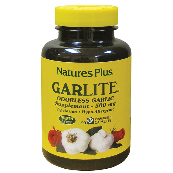 Image of Nature&#39;s Plus Garlite Aglio Inodore Integratore Alimentare 90 Capsule