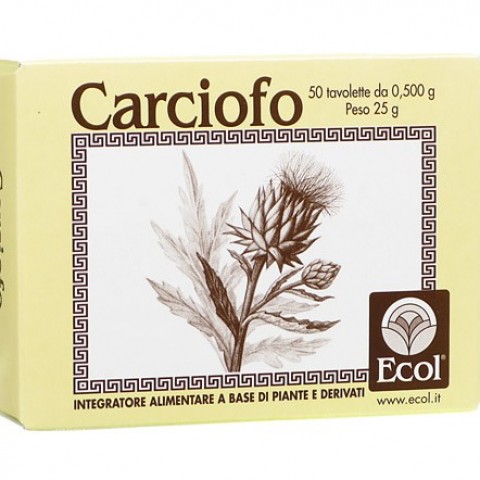 

Ecol Carciofo Integratore Alimentare 50 Tavolette 0,5g Cod.718