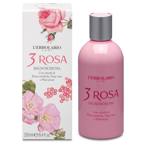 

L'Erbolario Bagnoschiuma 3 Rosa 250ml