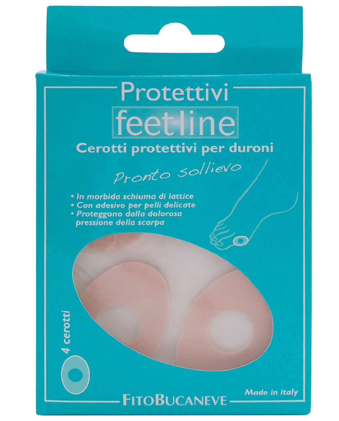 Image of Fitobucaneve Feetline Cerotti Protettivi Duroni 4 Pezzi033