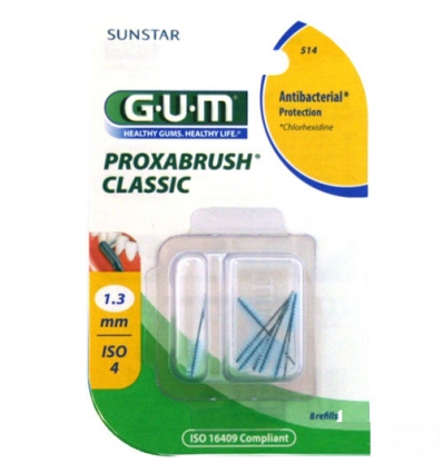 sunstar italiana srl gum proxabrush 514 protezione antibatterica 8 pezzi