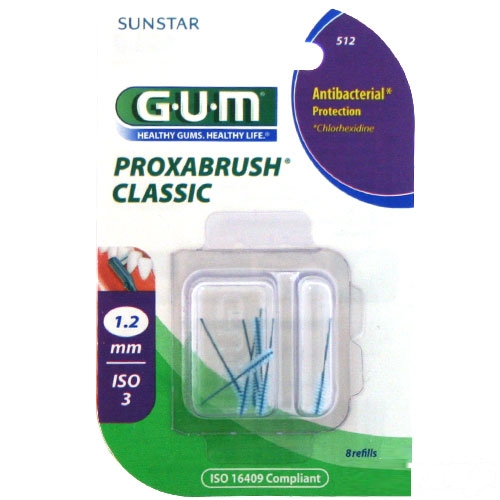 Image of Gum Proxabrush 512 Protezione Antibatterica 8 Pezzi033