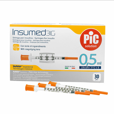 

Pic Insumed Siringa Da Insulina 0,5ml 30 Pezzi