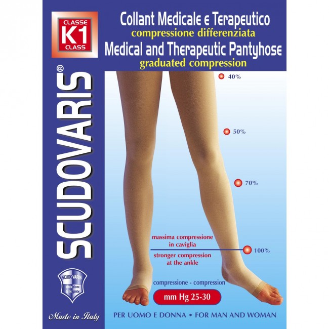 Image of Scudovaris Collant K1 25-30mmHg Con Apertura Extra Taglia 3033