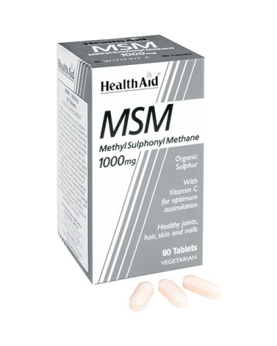Health Aid Msm Metilsulfonilmetano 1000 Mg 90 Comp