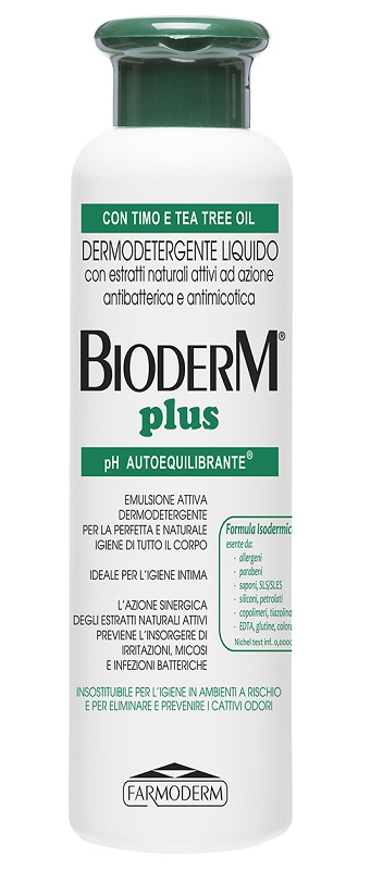 Image of Farmoderm Bioderm Plus Antibatterico Dermodetergente 250ml