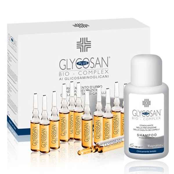 Image of Glycosan Plus Bio-Complex Shampoo 150ml + 12 Fiale Anticaduta 7ml033