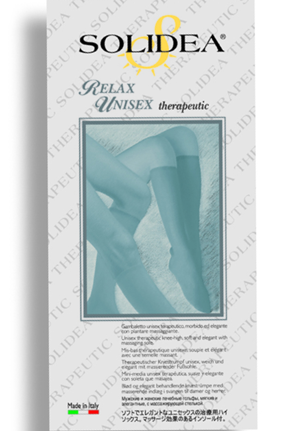 Image of Solidea Relax Unisex Therapeutic Class 2 Punta Chiusa Colore Antracite Misura L033