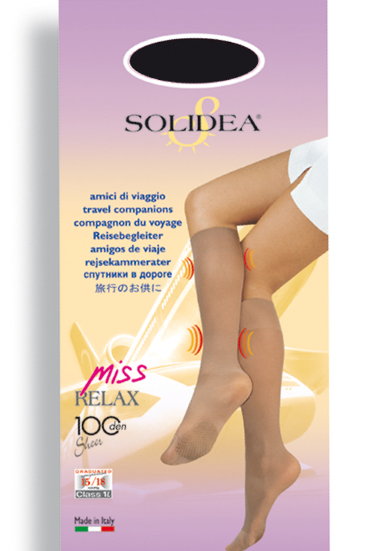 Image of Solidea Miss Relax 100 Gambaletto Colore Blu Scuro Taglia 2-M 902556455