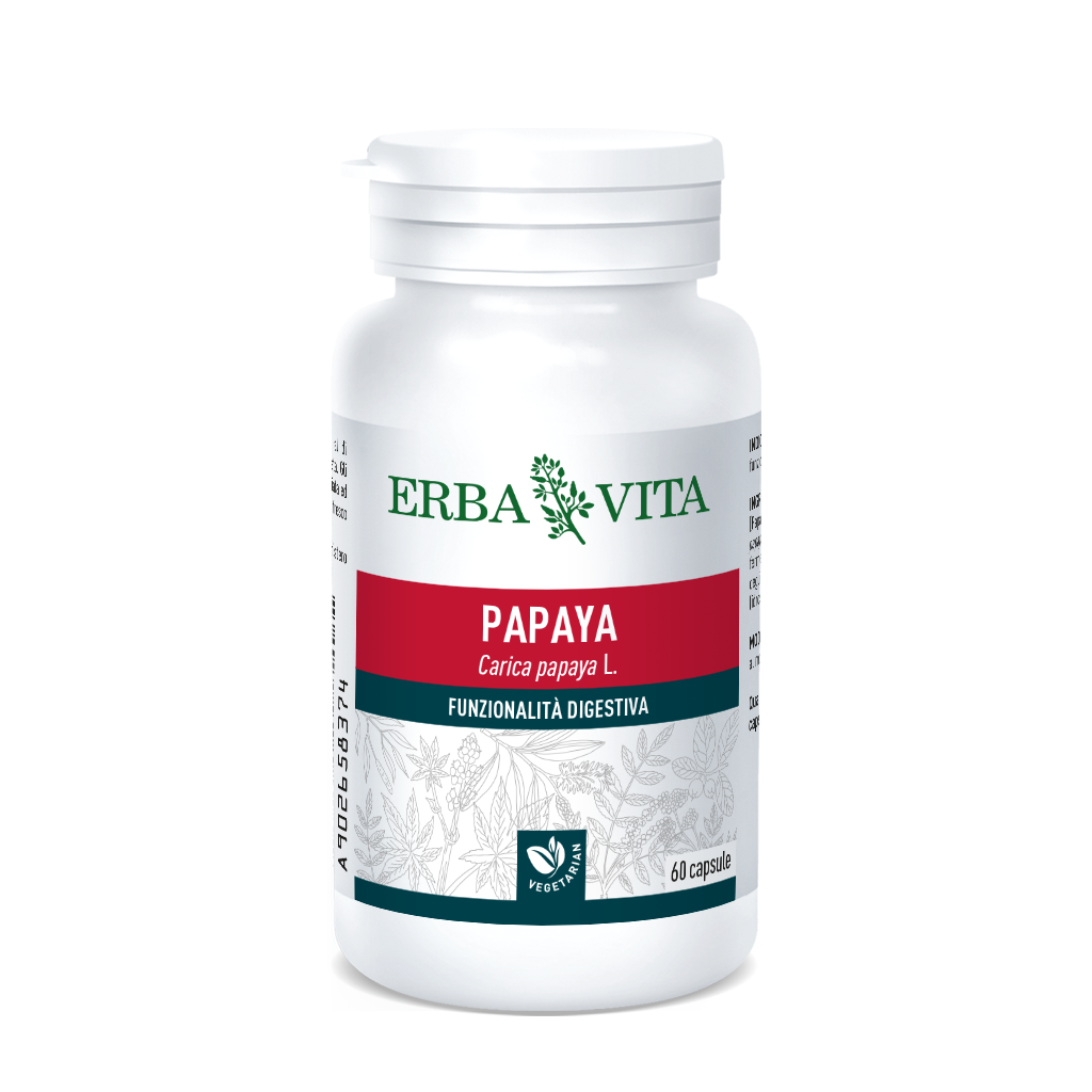 

ErbaVita Capsule Monoplanta Papaya Integratore Alimenare 60 Capsule