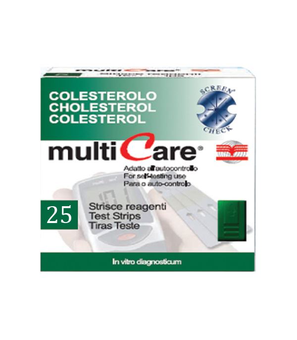 Image of MultiCare Colesterolo 25 Strisce Reattive + Chip 903564868