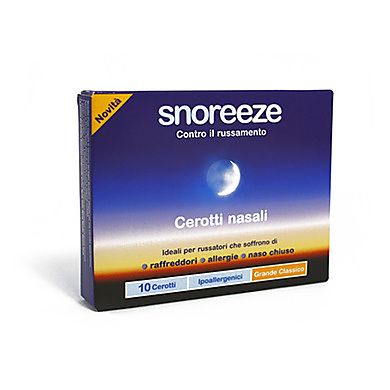 

E.f.a.s. Snoreeze Cerotto Nasale Classico Modello Largo 10 Pezzi