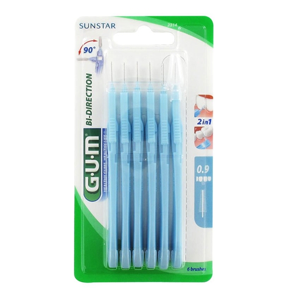 

Gum Bidirection 2314 Scovolino 6 pezzi 0,9mm