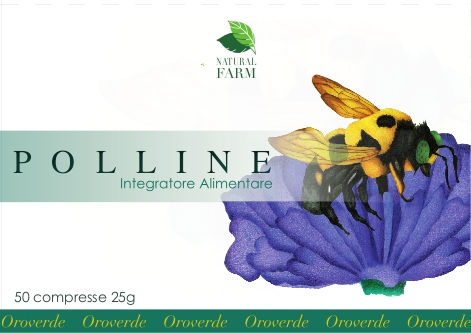 Image of Natural Farm Polline Integratore Alimentare 50 Compresse