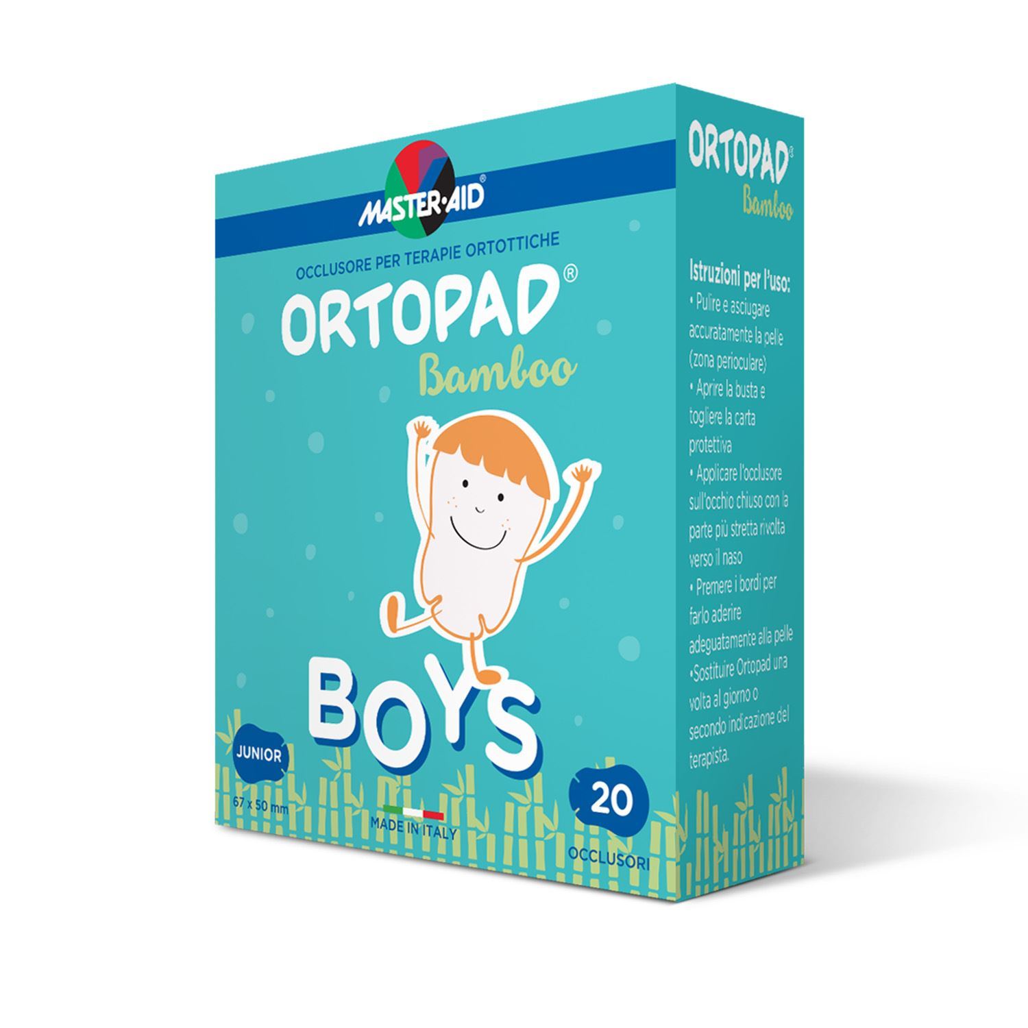 

Master-Aid® Ortopad® Cotton Boys Occlusore Per Terapie Ortottiche Medium 20 Pezzi