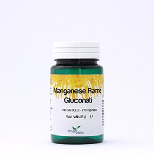 Image of PhytoItalia Manganese Rame Gluconati Integratore Alimentare 100 Capsule033